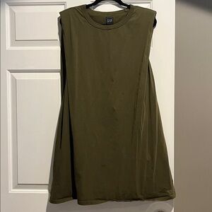 GAP Khaki Green Sleeveless Dress